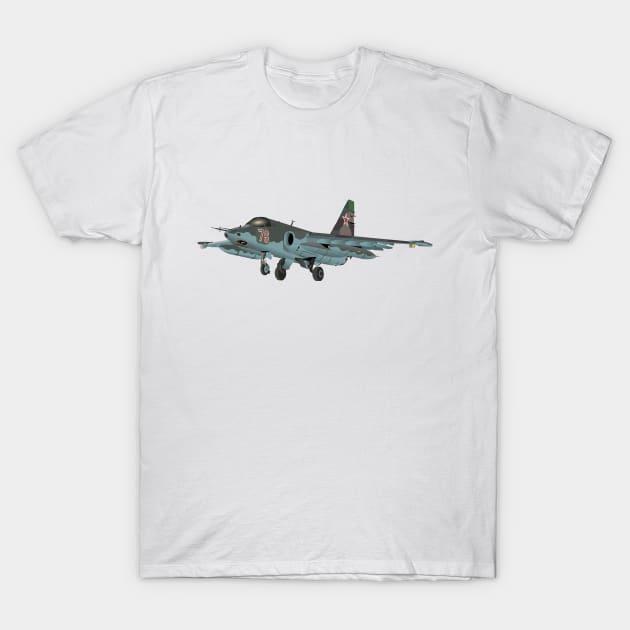 Su-25 Russian Jet Aircraft T-Shirt by NorseTech